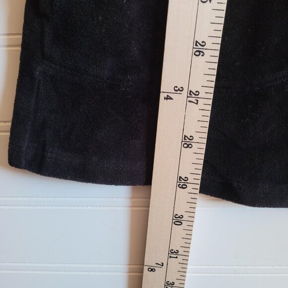 J. Jill Womens Top Size S Black Velour Swing Tunic Pockets Athleisure Cozy - Picture 5 of 8